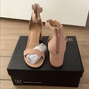 INC International Concepts Women's Blush Heeled Sandals
